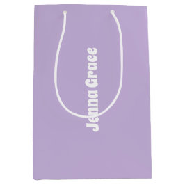 Mediana Color de tendencia - Bolsa de regalo de nombre med