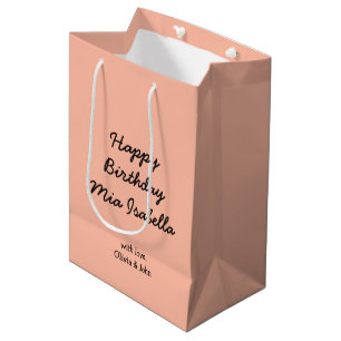 Mediana Color de tendencia - Bolsa de regalo media Persona