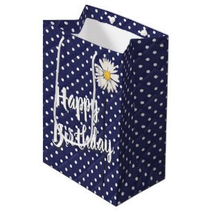 Mediana Daisy de Cumpleaños En La Bolsa De Regalo Media De