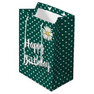 Mediana Daisy de Cumpleaños En La Bolsa De Regalo Media De