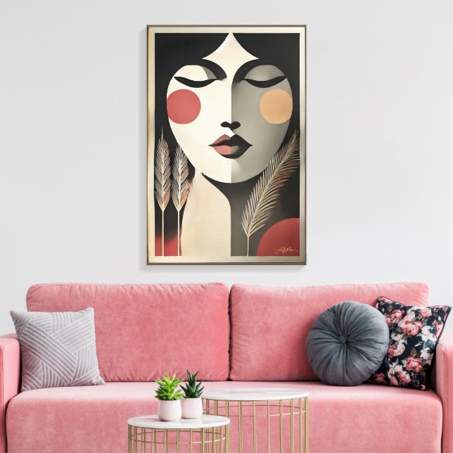 Mediana del siglo XX Meditación del Arte Moderno (Insitu (Sala de estar))