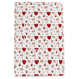 Mediana Diseño de la bolsa de regalo Día de San Valentín