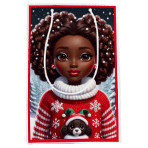 El primer día de la bolsa de regalo de los Navidad