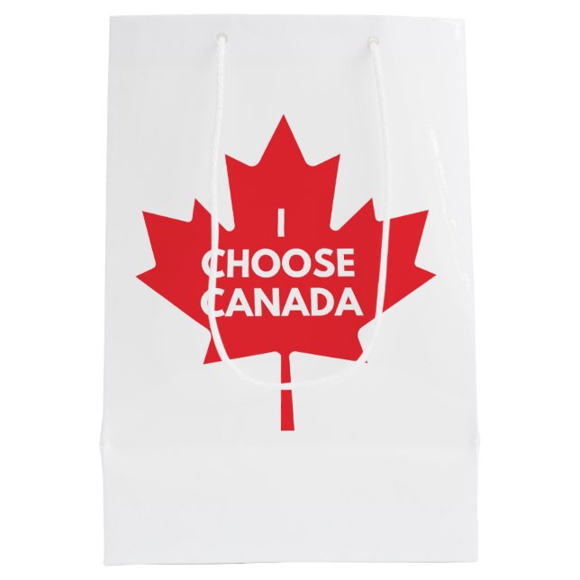 Mediana Elijo la bolsa de regalo de Canadá (Reverso)