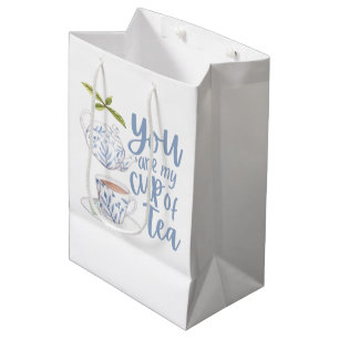 Mediana Eres mi taza de té Bolsa de regalo
