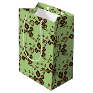 Mediana Estilo de pulverización floral 1, BOLSA DE REGALO 