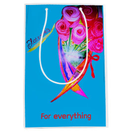 Mediana Flores para todo Bolsa de regalo