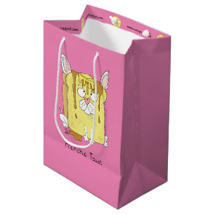 Mediana Frenchie Toast Bulldog francés Bolsa de regalo