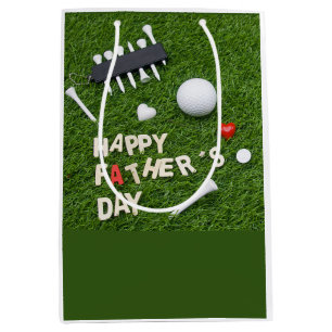 Mediana Golf Feliz Día del Padre para la bolsa de regalo d