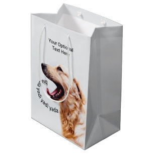 Mediana Graciosa bolsa de regalo de personalizado de perro
