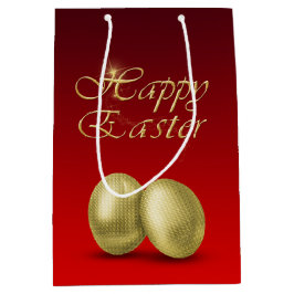 Mediana Huevos dorados de Pascua - Bolsa de regalo media