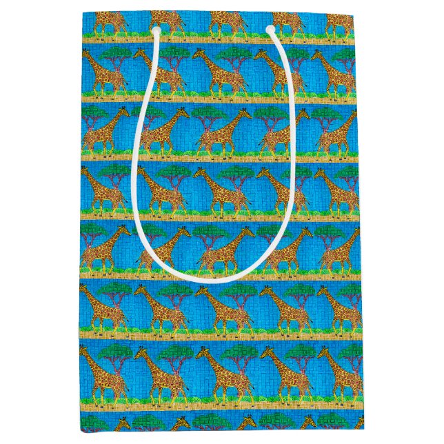 Mediana Jirafa - Bolsa de regalo (Anverso)