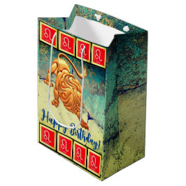 Mediana Leo - Bolsa de Regalo de Cumpleaños Feliz