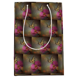 Mediana Mariposa En La Bolsa De Regalo Del Jardín