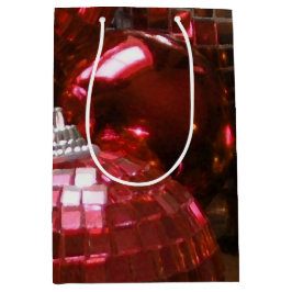 Mediana Medio de la bolsa de regalo de Baubles Rojos