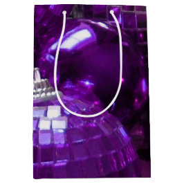 Mediana Medio de la bolsa de regalo Purple Baubles