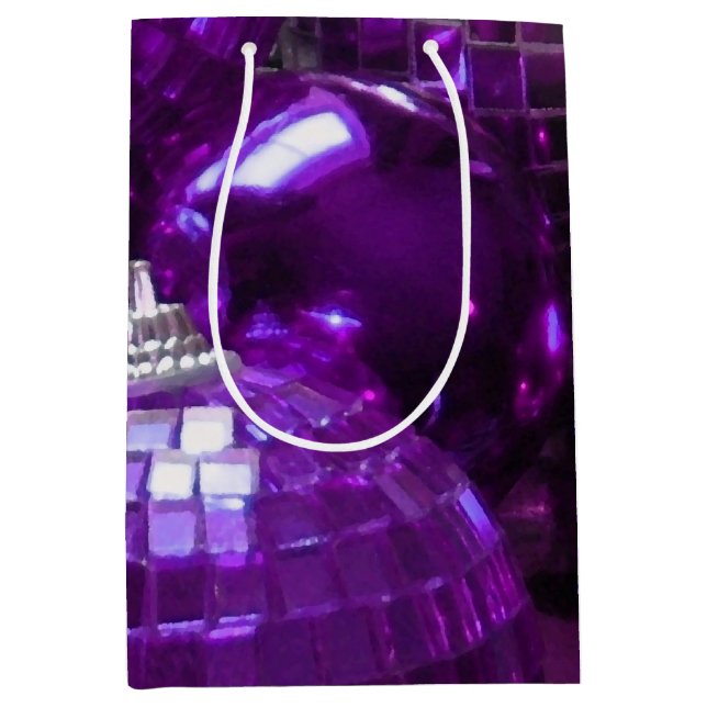 Mediana Medio de la bolsa de regalo Purple Baubles (Anverso)