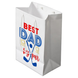 Mediana Mejor Papá Con Bolsa De Regalo De Par
