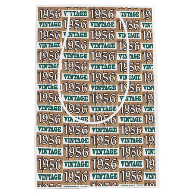 Mediana Nacido en 1956 con una bolsa de regalo (Anverso)