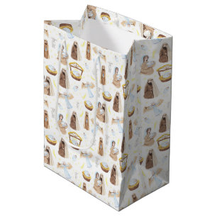 Mediana Natividad Bebé Jesús Bolsa de regalo media