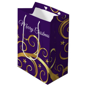 Mediana Navidades Bolsa de Regalo de Navidad Majestic Swir