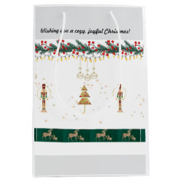 Mediana Navidades de la bolsa de regalo divertido juguetón