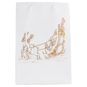 Mediana Navidades de Santa Voladora - Bolsa de Regalo Medi