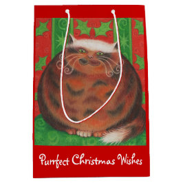 Mediana Navidades Navidades Pud Deseos bolsa de regalo roj