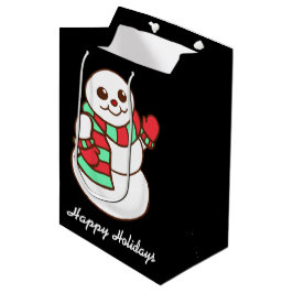 Mediana Ondeando la bolsa de regalo de Snowman