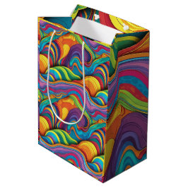 Mediana Patrón geométrico abstracto 34 - Bolsa de regalo