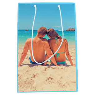Mediana Personalizado Su Bolsa De Regalo De Fotografía Per