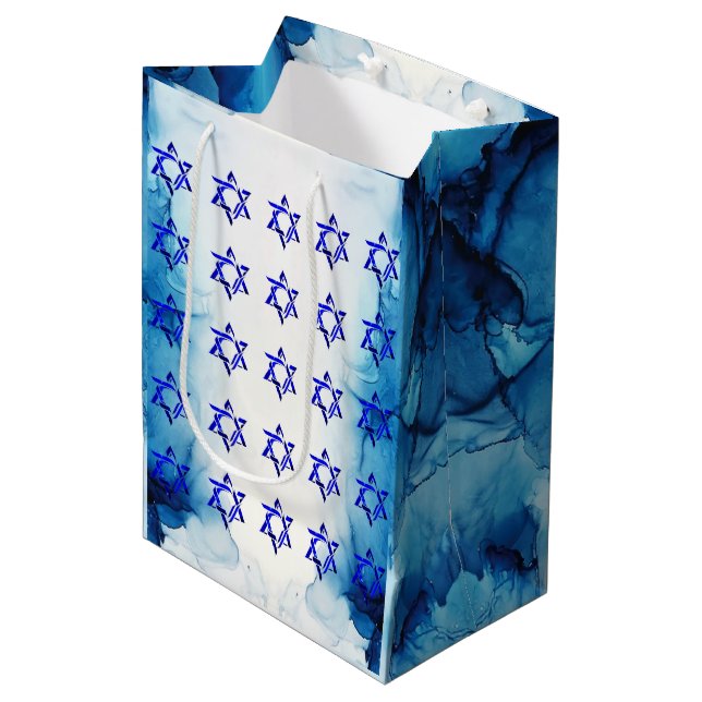 Mediana Personalizar la bolsa de regalo de las estrellas d (Angulo Anverso)