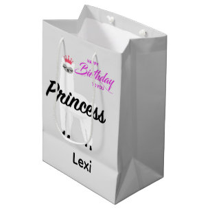 Mediana Princess Lama Design - Bolsa de regalo - Grande
