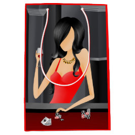 Mediana Reina del juego - Bolsa de regalo brillante de Las