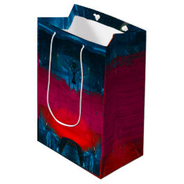 Mediana Resumen Bolsa de regalo de arte pintado