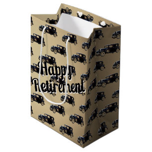 Mediana Retirada Bolsa de regalo para automóvil negro anti