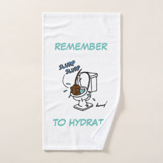 Mediana toalla de mano "Recuerde hidratar"