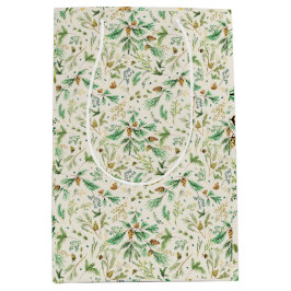 Mediana Winter Juniper Pine en la bolsa de regalo blanca