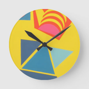 Mediano Colores Hermosos y Vibrantes! Reloj Redondo