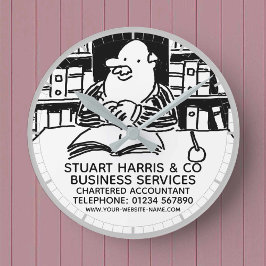 Mediano Contadores cotizados en un reloj redondo