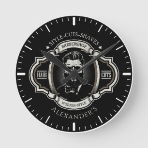 Mediano Elegante Skull Personaliza el reloj redondo