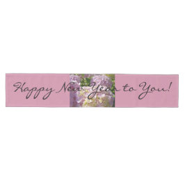 Mediano Feliz Año Nuevo para Ti! Camino de Mesa Hortensias