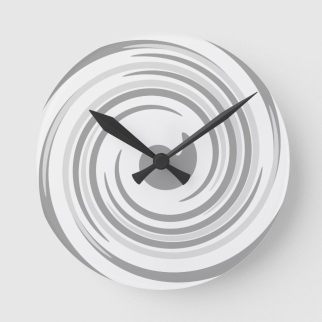 Mediano Nadar en el Reloj Gris Redondo (Anverso)