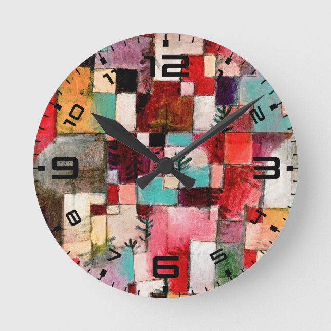 Mediano Paul Klee Ritmos Reloj Redondo (Anverso)