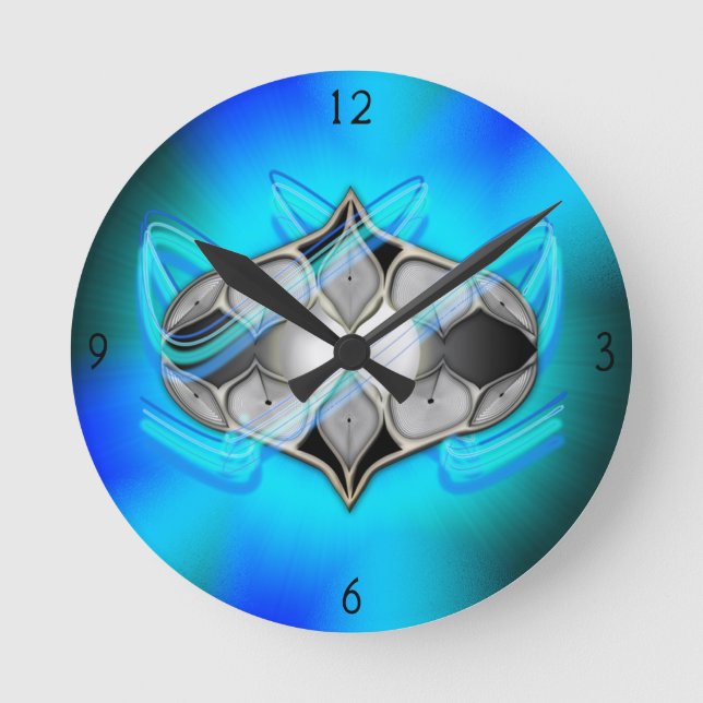 Mediano Perla dentro del reloj redondo (Anverso)