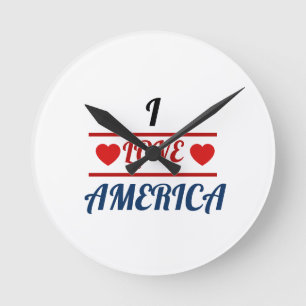 Mediano Reloj Redondo - Amo América