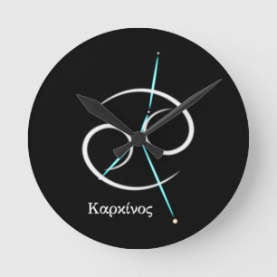 Mediano Reloj redondo constelación zodiacal cáncer