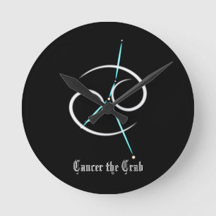 Mediano Reloj redondo constelación zodiacal cáncer