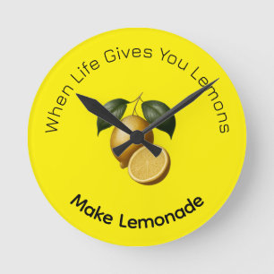 Mediano Reloj Redondo - Cuando la Vida te da Limones