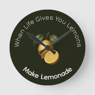 Mediano Reloj Redondo - Cuando la Vida te Da Limones